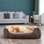 Removable Dog Bed Cushion Yellow Color CE Certification Lightweight