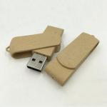 Eco Friendly Swivel Degradable Wooden USB flash Drive 16Gb With Compostable