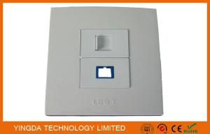 China Flame Retardant Network RJ45 Optical Fiber Cable Outlet , Wall Socket Panel SC factory