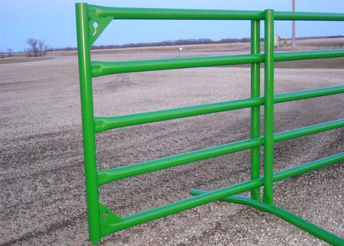 Powder Coated Horse Fence Panels Chain Latch 12 Ft Corral Systems