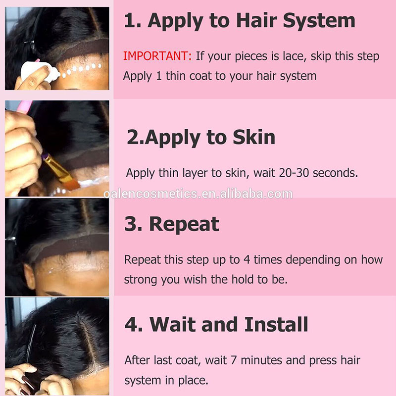 Strong Hold Waterproof Lace Glue For Full Lace Human Hair Wigs Multi Colors Customize