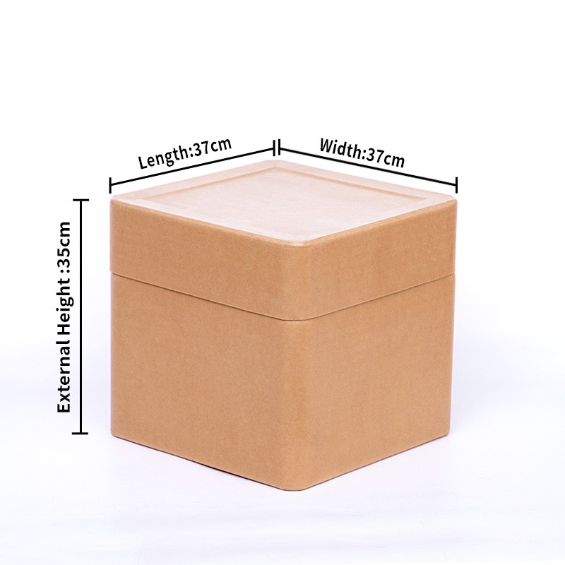 Kraft Paper 280g Sealing Square Fiber Drum 10 Gallon Fiber Drum For Additives