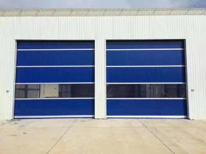 China PVC transparent High Speed Shutter Door Rapid Fast Spiral Industrial Doors factory