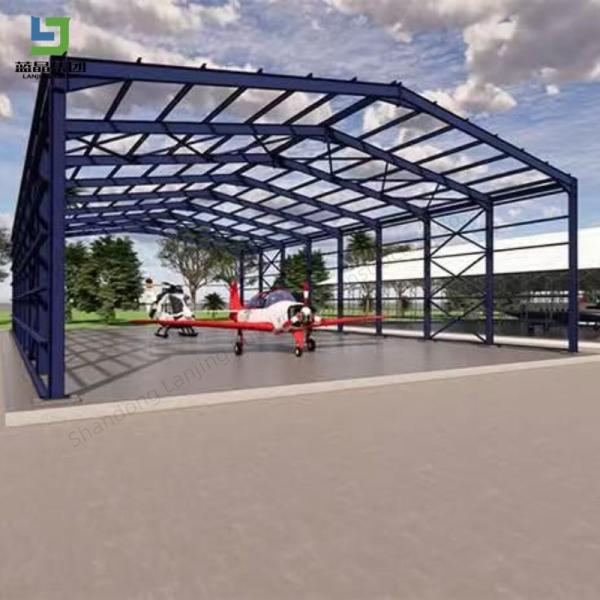 Low Cost Easy Build Prefabricated Steel Structure hangar Warehouse Building