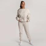 Fleece Fabric Unisex Long Sleeve 2 Pieces Tracksuit For Fitness