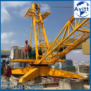 China 6tons Luffing Jib Derrick Crane for 10t Internal Tower Crane Dismounting factory