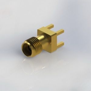 China 2.92 Female RF Coaxial Connector Through Hole 40GHz Amphenol 1521-60210 on sale