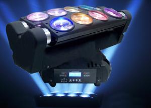 China Disco Party DJ Lighting Moving Head Spider Lights Cree LED 8x10W RGBW Multi Color factory