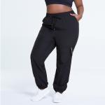 Richee Plus Size Sports Pants Womens Black Running Pants With Pockets