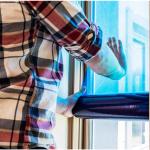 Customized Temporary Blue Color PE Surface Protective Film For Window Glass