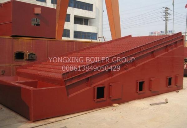 China Horizontal Double Drum Reciprocating Grate Anthracite Steam Boiler 8 Ton /1.6MPa factory