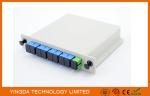 Fiber Optic PLC Splitter 1x8 LGX Module , CATV Fiber Optic Terminal Box Insert