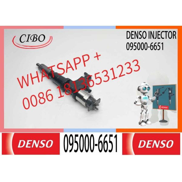 New Diesel Fuel Common Rail Injectors 095000-6651 8-98030550-0 8-98030550-1 GIGA 6WF1 Heavy Duty Injector