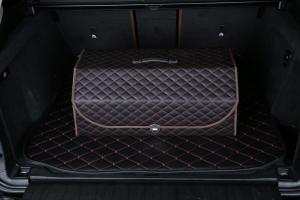 China Collapsible Four Main Compartments Big Size Universal Car Trunk Organizer factory