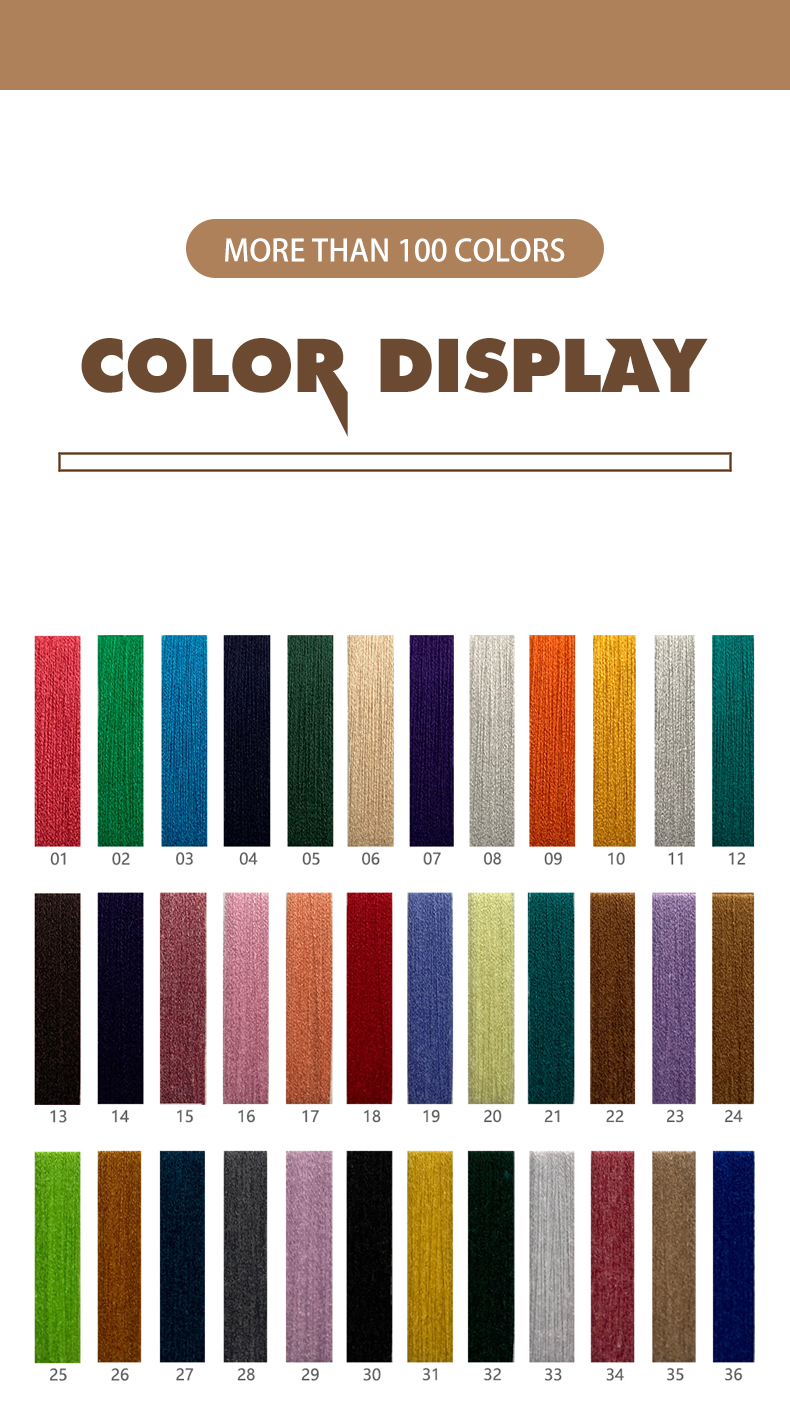 28S/2 2/20NM Core Spun Yarn 100 Colors Dyed Fabric Blended Yarn 50%AC30%NY20%PBT