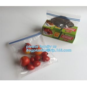packing clear bag LDPE transparent custom printed zipper bags plastic k bag,