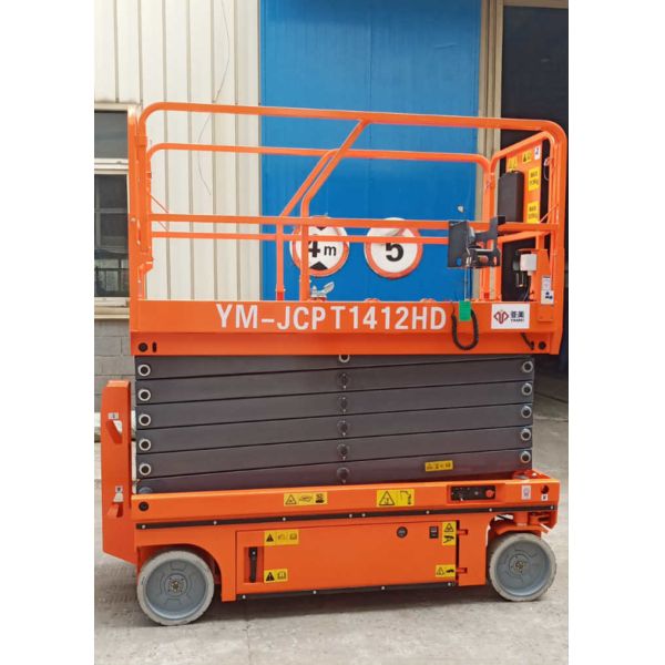 China 11.8m Hydraulic Scissor Lift Extendable Platform With Pothole Guarding factory