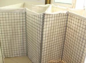 China CS Zinc-plated military explosion-proof cage wall, buckle-type sandbag net explosion-proof barrier explosion-proof isola factory