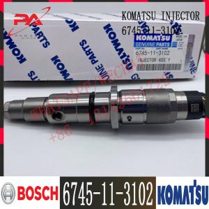 China 6745-11-3102 Komatsu PC300-8 Excavator Diesel SAA6D114E-3 Engine Fuel Injector 6745-11-3100 6745-11-3102 factory
