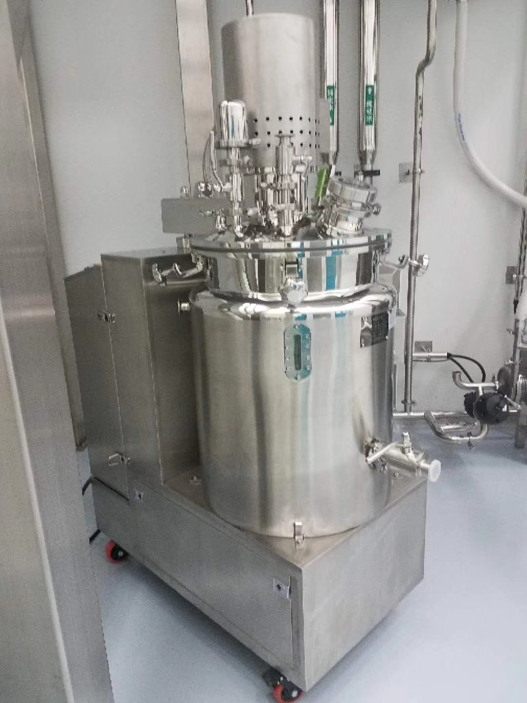 PID Stainless Steel Gelatin Mixing Tanks with vacuum and air seprater togther