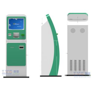 Touch Screen Ticket Vending Kiosk Standing , Automatic Card Vending Machine