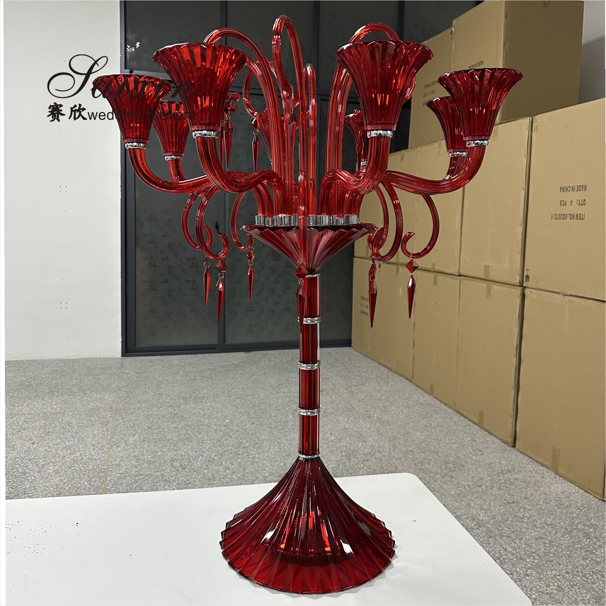 Hurricane Wedding Candle Holder Centerpieces Table Decor Tall 6pcs Set Glass Tubes