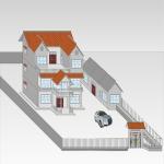 87m2 3 Bedroom Modular Modern Building Cheap Prefab Steel Homes Villa Luxury