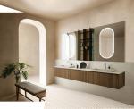 Customized Italian Style Bathroom Cabinet with Make-up Vanity