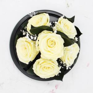 China Real Preserved Rose in Glass Dome use for Office gift or Home Decoration factory