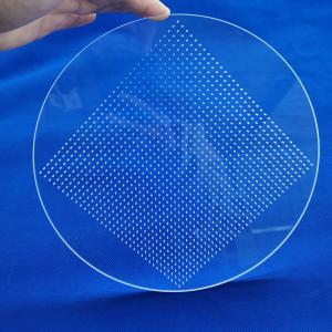 China Transparent Quartz Glass Plate Heat Resistance Processing Laser Drilling With Hole factory
