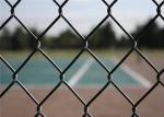 Residential 3.0mm Black PVC Diamond Chain Link Fence 10-30m For School