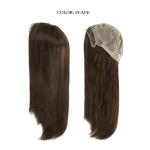 Anti-slip Soft Silicone Base Cap Medical Wig 18 Inches Long 100% RAW Human Hair