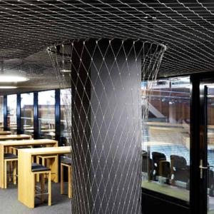 China 1m-2m Stainless Steel Ferrule Mesh , Knotted Rope Mesh Corrosion Resistant factory