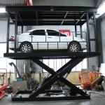 Mobile Car Scissor Lift 3m 6m Height Double Deck Mid Rise Automotive Lift