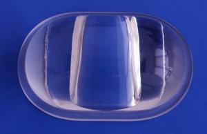 China 100 W COB glass lens for Citizen , LED Optical Lens For led street lighting factory