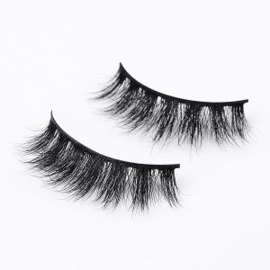 Synthetic 18mm 3D Faux Mink Lashes With Black Cotton Band