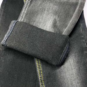 China Heavy Thick Brushed Woven Grey Denim Fabric Winter Design 178CM factory
