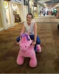 Hansel factory price arcade games amusement stuffed ride on unicorn toys