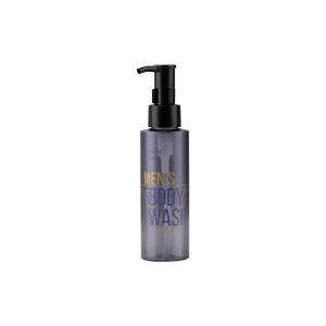 China Black Gery 100ml PET Lotion Bottle For Men Skincare Body Care factory