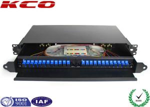 China Full Loaded 24 SC Ports Slide Type Fiber Optic Rack Mount Terminal Box KCO-Drawer 04-SC-24 factory