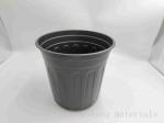 Series 7 Black plastic plant pot BN190