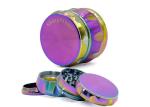 Drum Type Sharpstone Grinder , Ice Blue Zinc Alloy Cool Weed Grinders