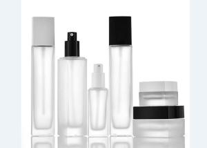 China SGS 40ml 100ml 120ml 20g 50g Cosmetic Bottle And Jar Square Pump Bottle factory