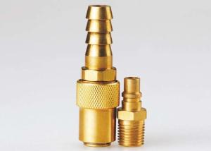 China High Flow Pneumatic Quick Release Coupling , Mini Brass Quick Release Coupling factory