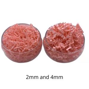 China Bulk 1kg Raffia 4mm Pink Shredded Paper Stuffing Paper For Gift Box factory