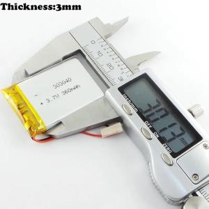 China 3.7v 300mah Lithium Polymer Battery Pack 303040 Lp303040 factory