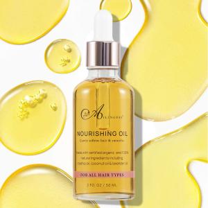 China Private Label Natural Jojoba Seed Castor Seed Ginger Root Avocado Oil Massa Moisturizing Nourishing Hair Oil factory