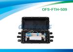 32 Cores Outdoor Cable Fiber Optic Enclosure 6 Port Black 490×252×192 mm