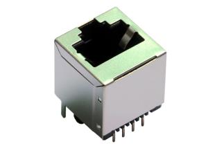 China HR951175A 10 Base - T Vertical RJ45 JackWith Integrated Magnetic LPJD0055DNL factory