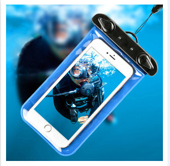 China customized 6" Waterproof Cell Phone Pouch Diving Floating With Lanyard factory